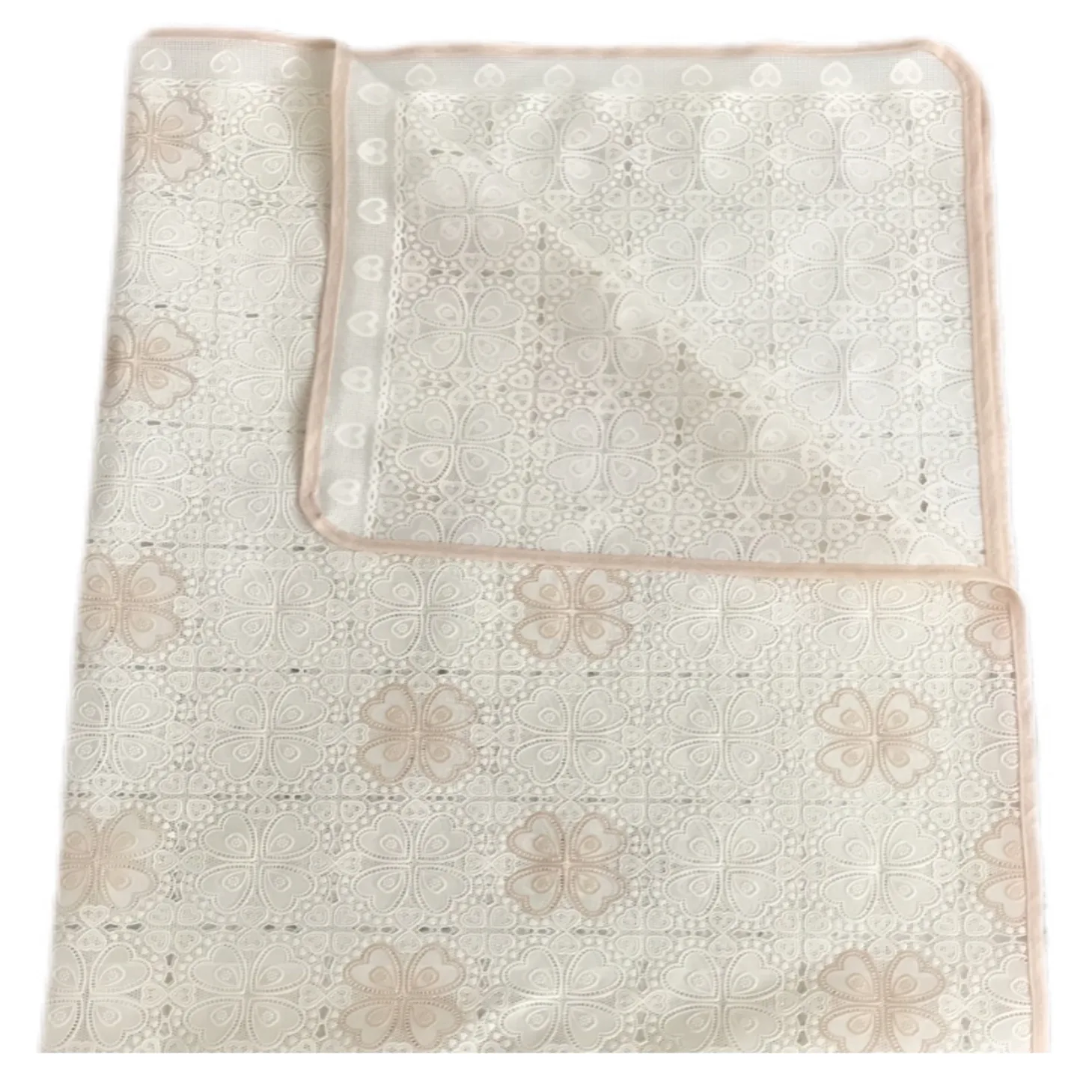 سفره 6 نفره مدل رویال طرح گیپور سایز 140x100 سانتی متر