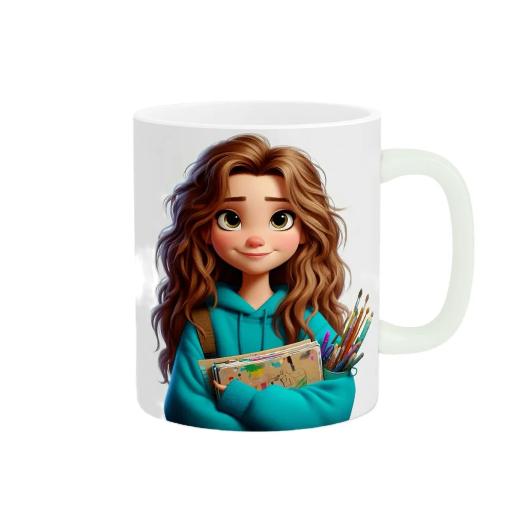 ماگ طرح دخترانه کد wall-7831