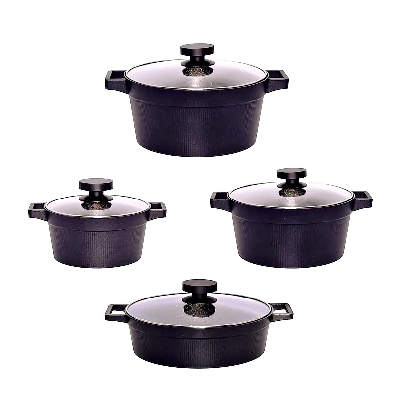سرویس قابلمه گرانیت 8 پارچه مدل UN_8500 Ideal