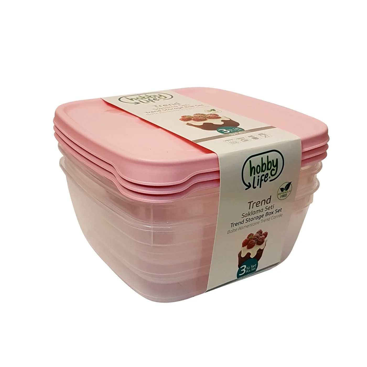 ظرف نگهدارنده هوبی لایف مدل H-021039 بسته 3 عددی