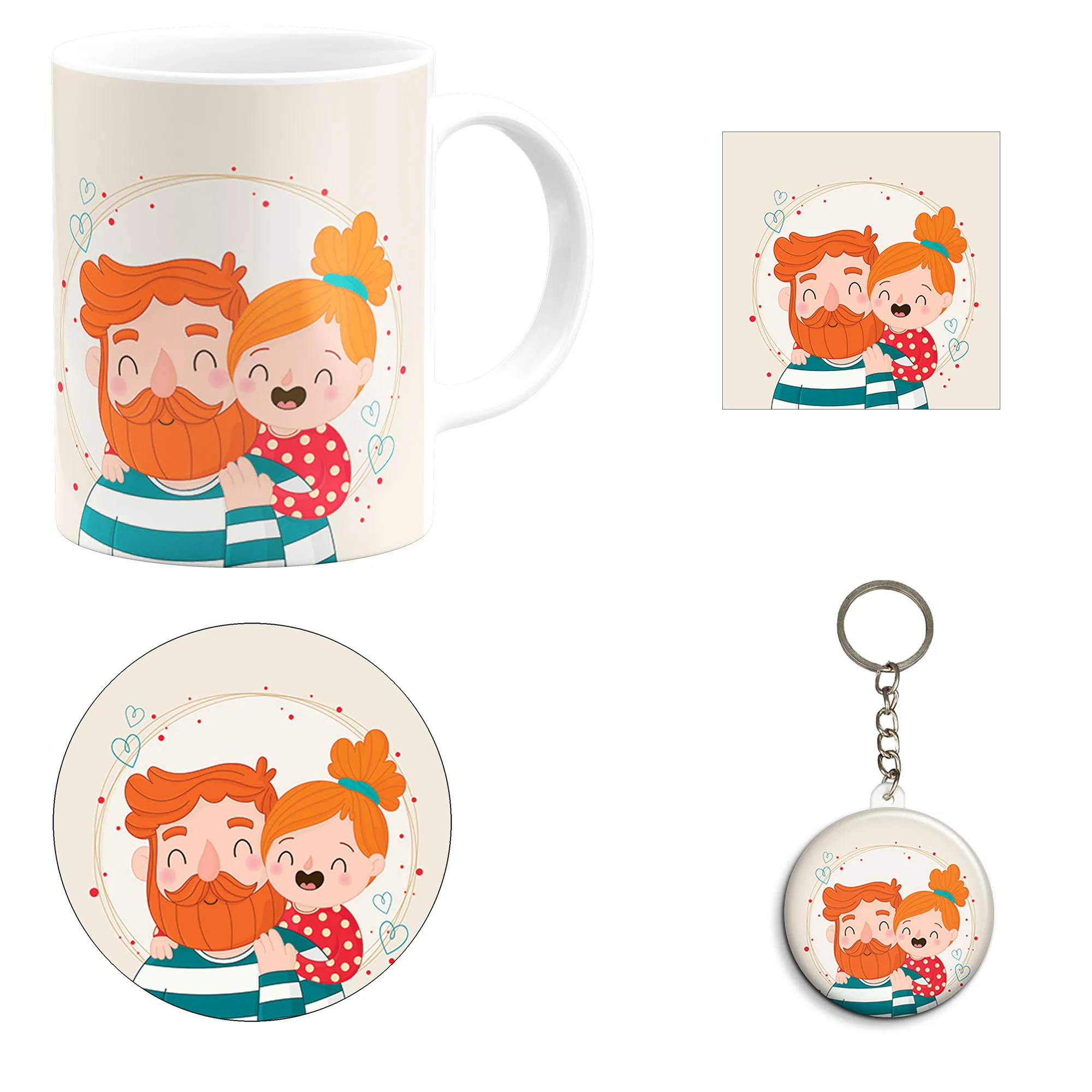 ست هدیه ماگ طرح روز پدر کد A13 مجموعه 4 عددی ست هدیه ماگ طرح روز پدر کد A13 مجموعه 4 عددی