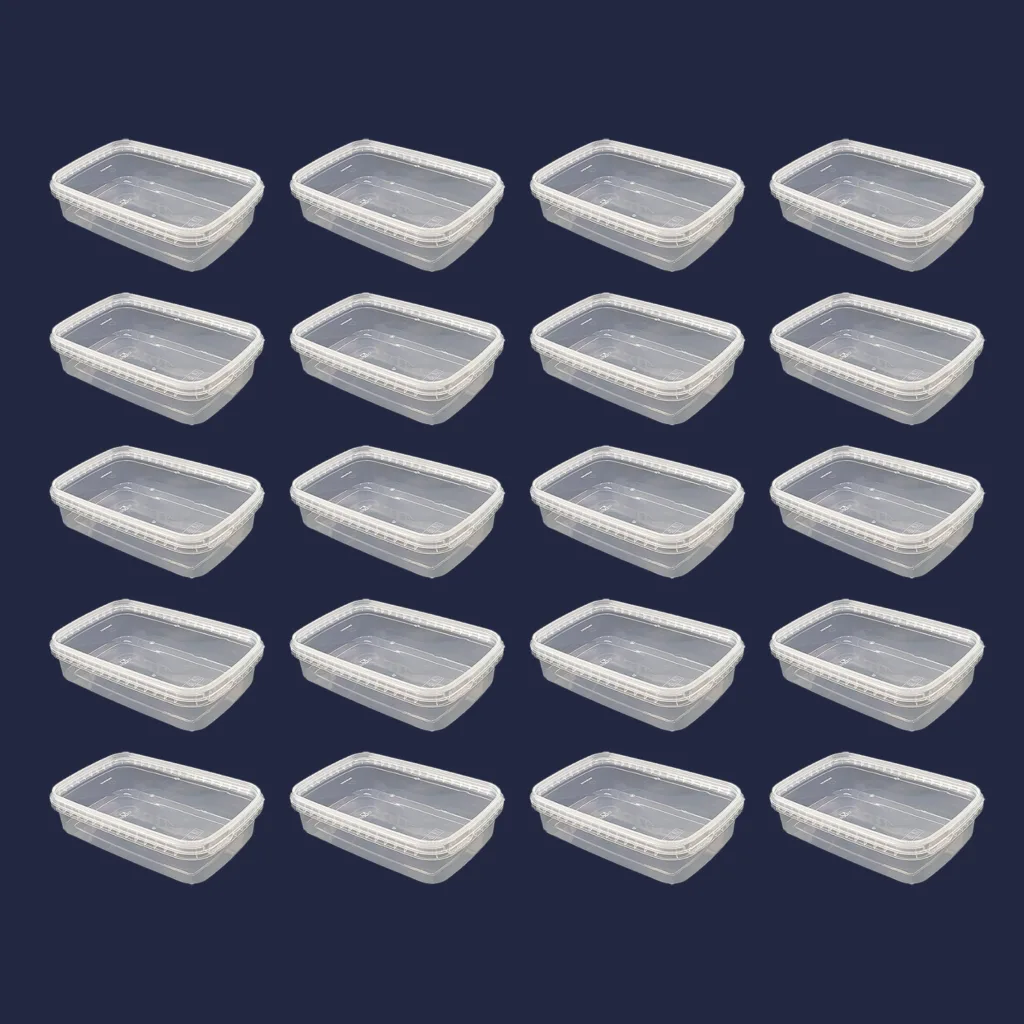 ظرف نگهدارنده پولاد پویش مدل فریزری کد 700cc بسته 20 عددی