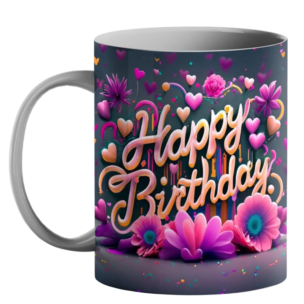 ماگ طرح تولدت مبارک کد 10