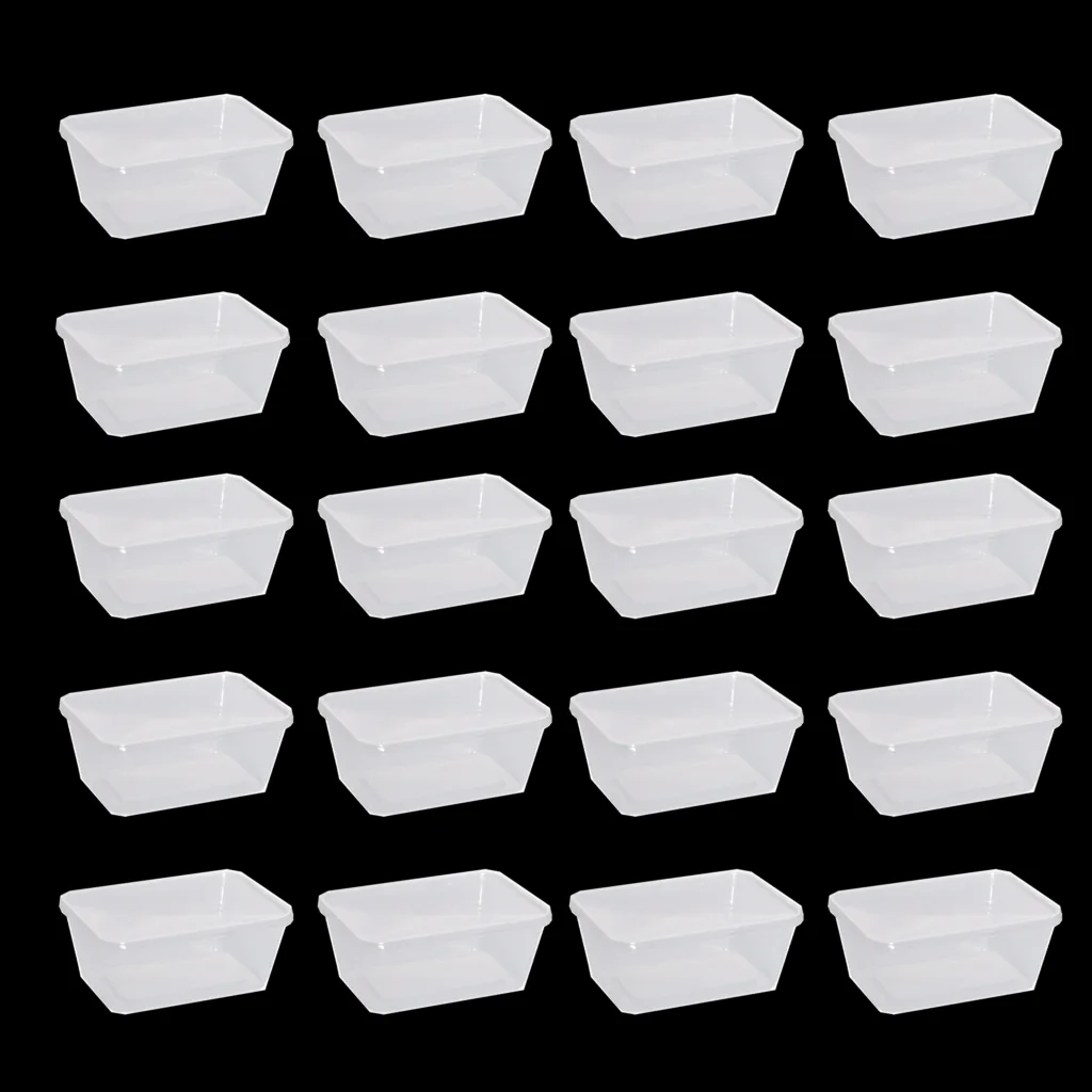 ظرف نگهدارنده پولاد پویش مدل مستطیل مجموعه 20 عددی