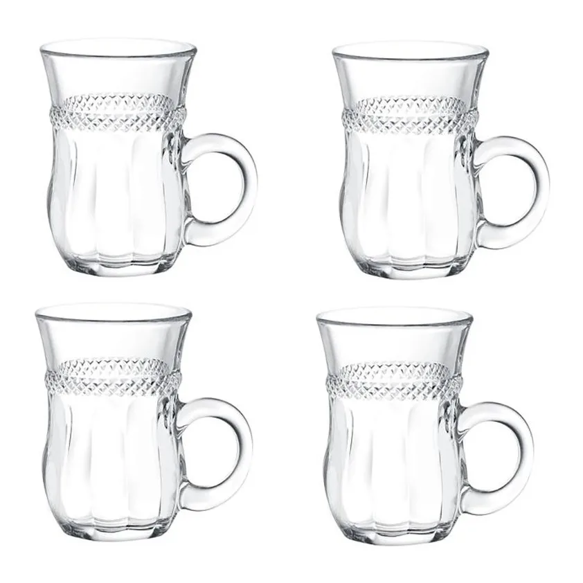 استکان مادام کوکو مدل Garen Glass Tea 140 بسته چهار عددی