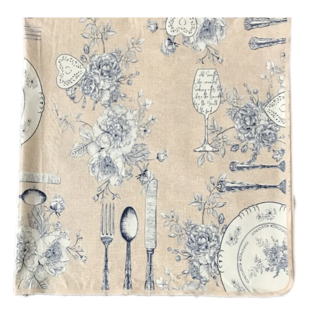 سفره 4 نفره مدل ماژستیک طرح 2 رو کد 06 سایز 100×100 سانتی متر