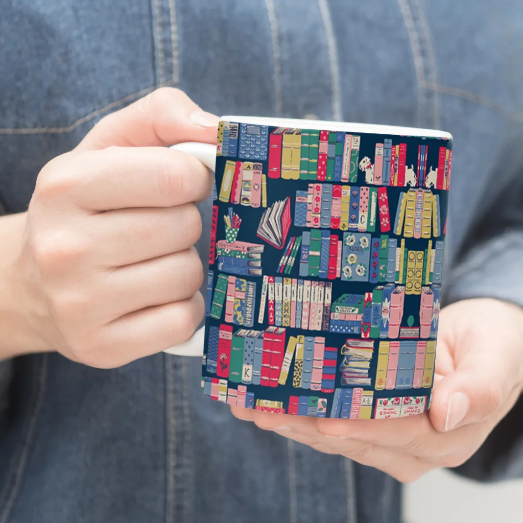 ماگ ترمه طراحان ایده مدل کتابخانه ی رنگی کد strm0060