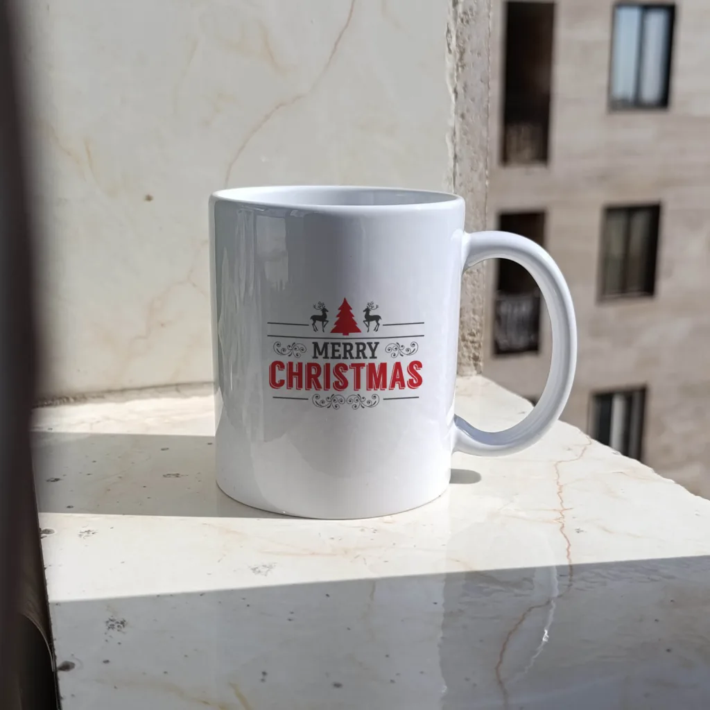 ماگ ژالینو طرح تبریک کریسمس کد 001