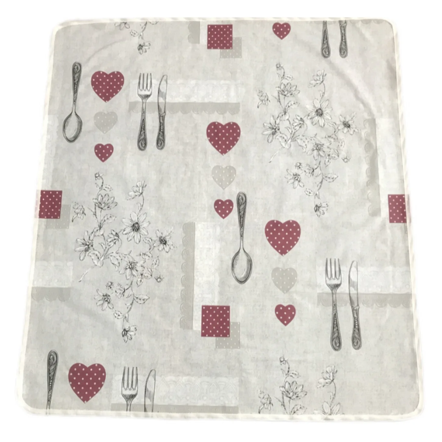 سفره 4 نفره مدل ماژستیک طرح 2 رو سایز 100×100 سانتی متر کد 04