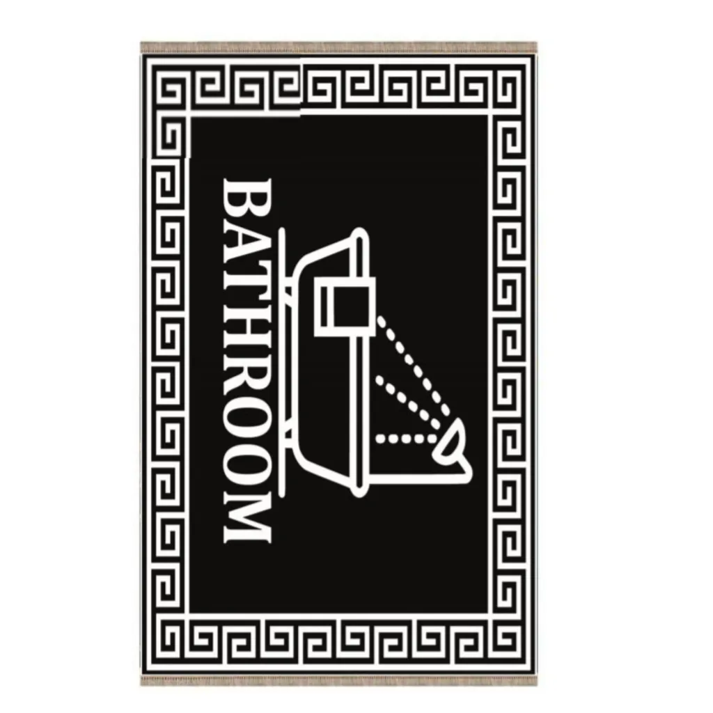 پادری طرح حمام وسرویس بهداشتی کد 45 سایز 50×80 سانتیمتر مجموعه دوعددی