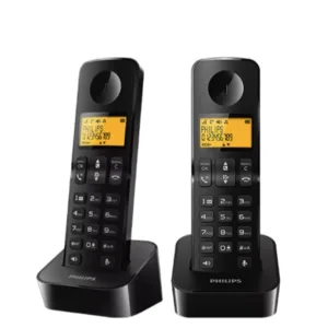 تلفن فیلیپس بی سیم دو گوشی فیلیپس مدل D210 Duo