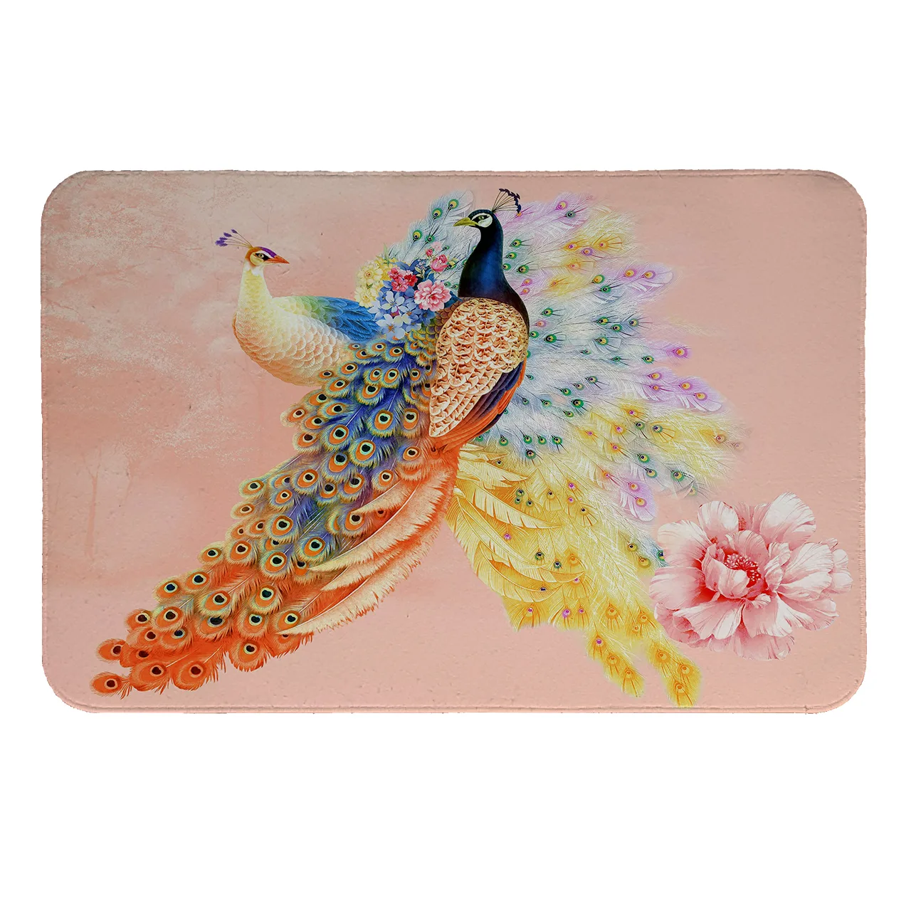 پادری طرح طاووس کد 6183 سایز 80 × 50 سانتی متر