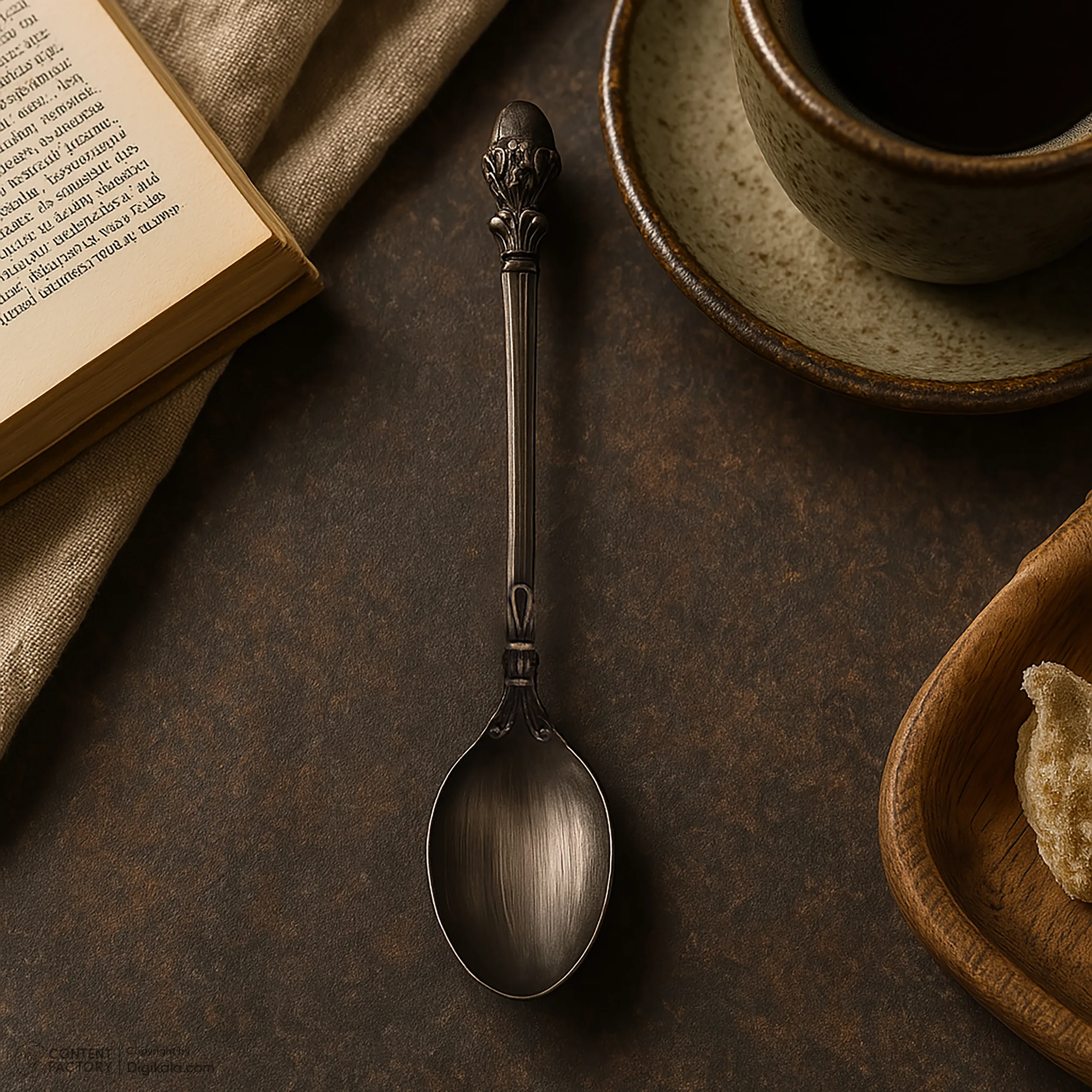 قاشق چای خوری مدل 001 بسته 6 عددی