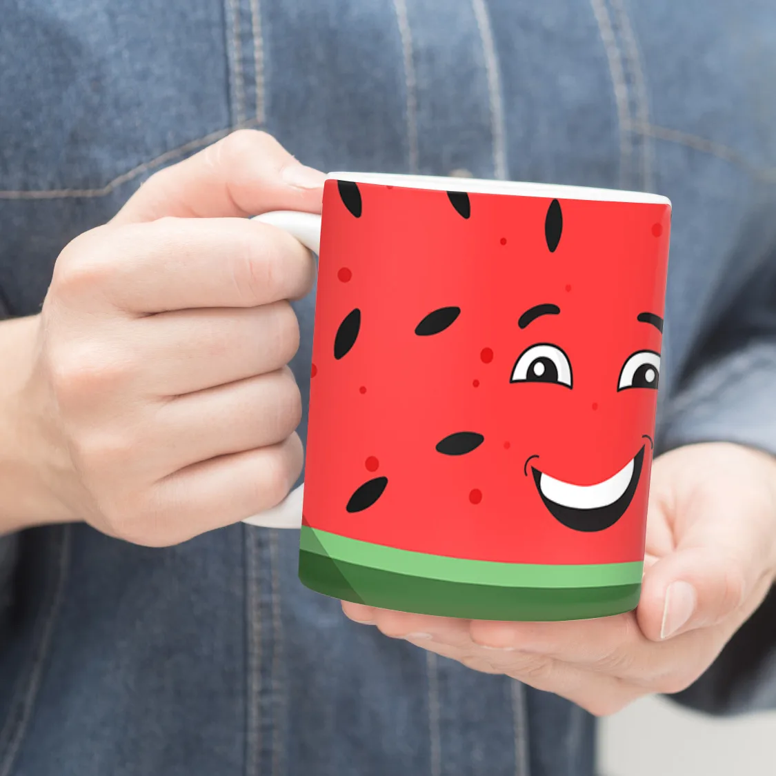 ماگ ترمه طراحان ایده مدل لبخند هندوانه کد trm239