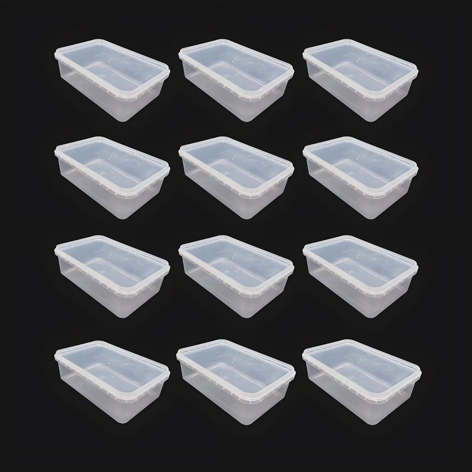 ظرف نگهدارنده مدل فریزری کد M1100cc مجموعه 12 عددی