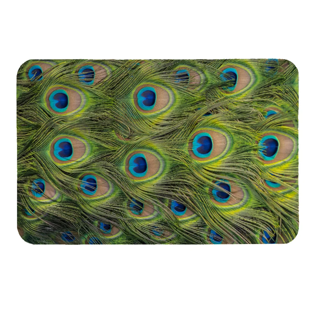 پادری طرح پر طاووس کد 5155 سایز 60 × 40 سانتی‌متر