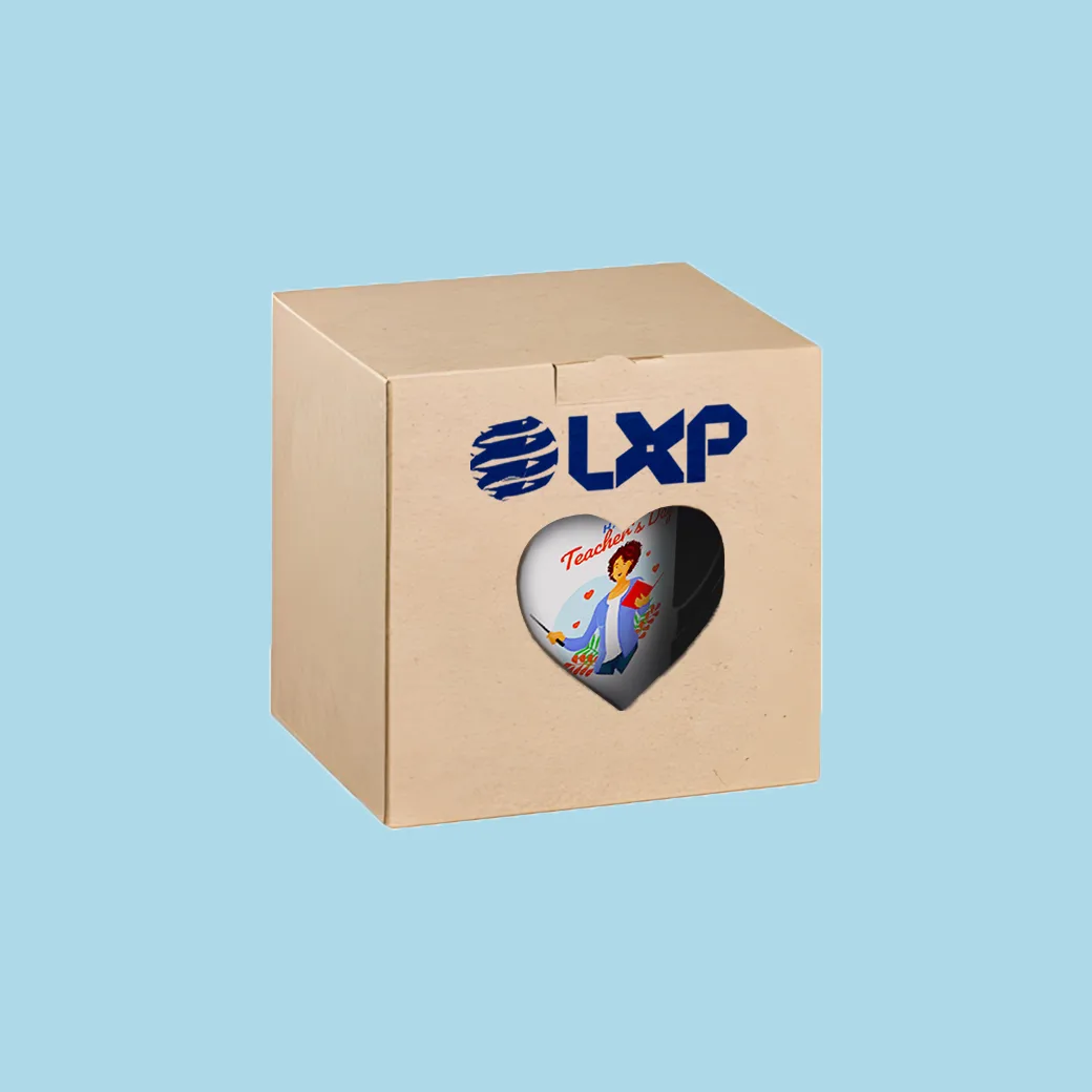 ماگ ال ایکس پی مدل کادو روز معلم برای زبان کد 448 به همراه زیر لیوانی