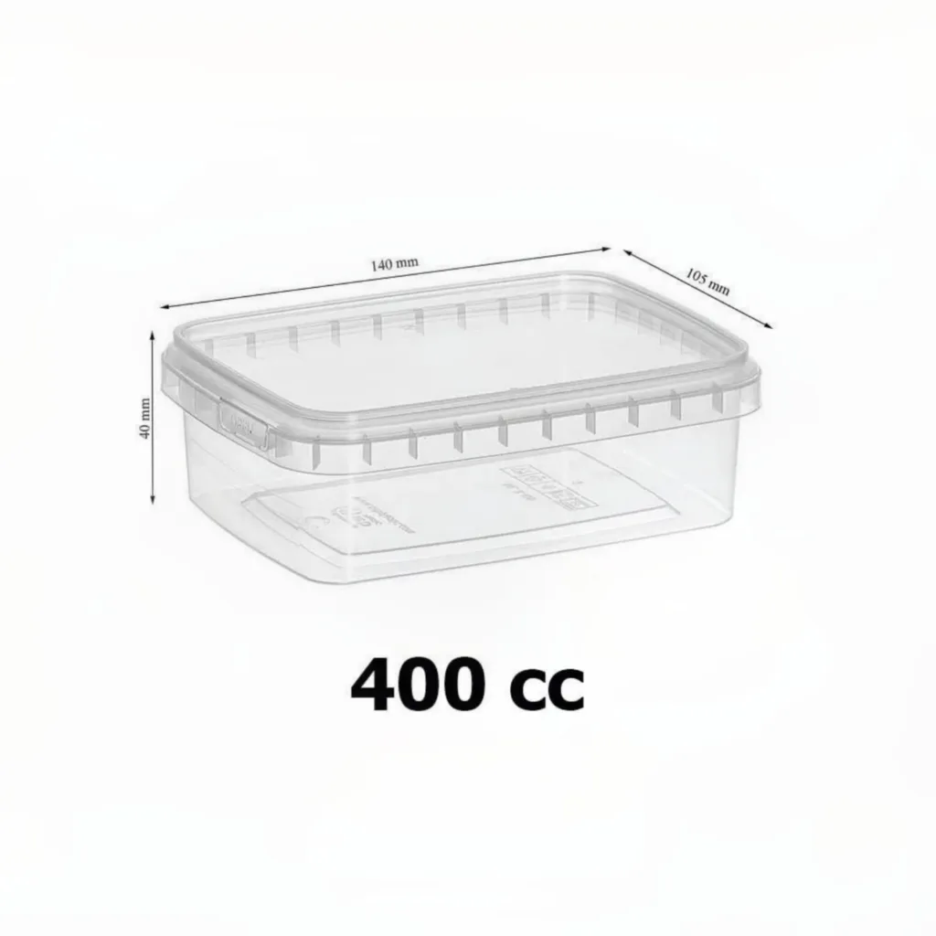 ظرف نگهدارنده مدل فریزری 400cc بسته 12 عددی