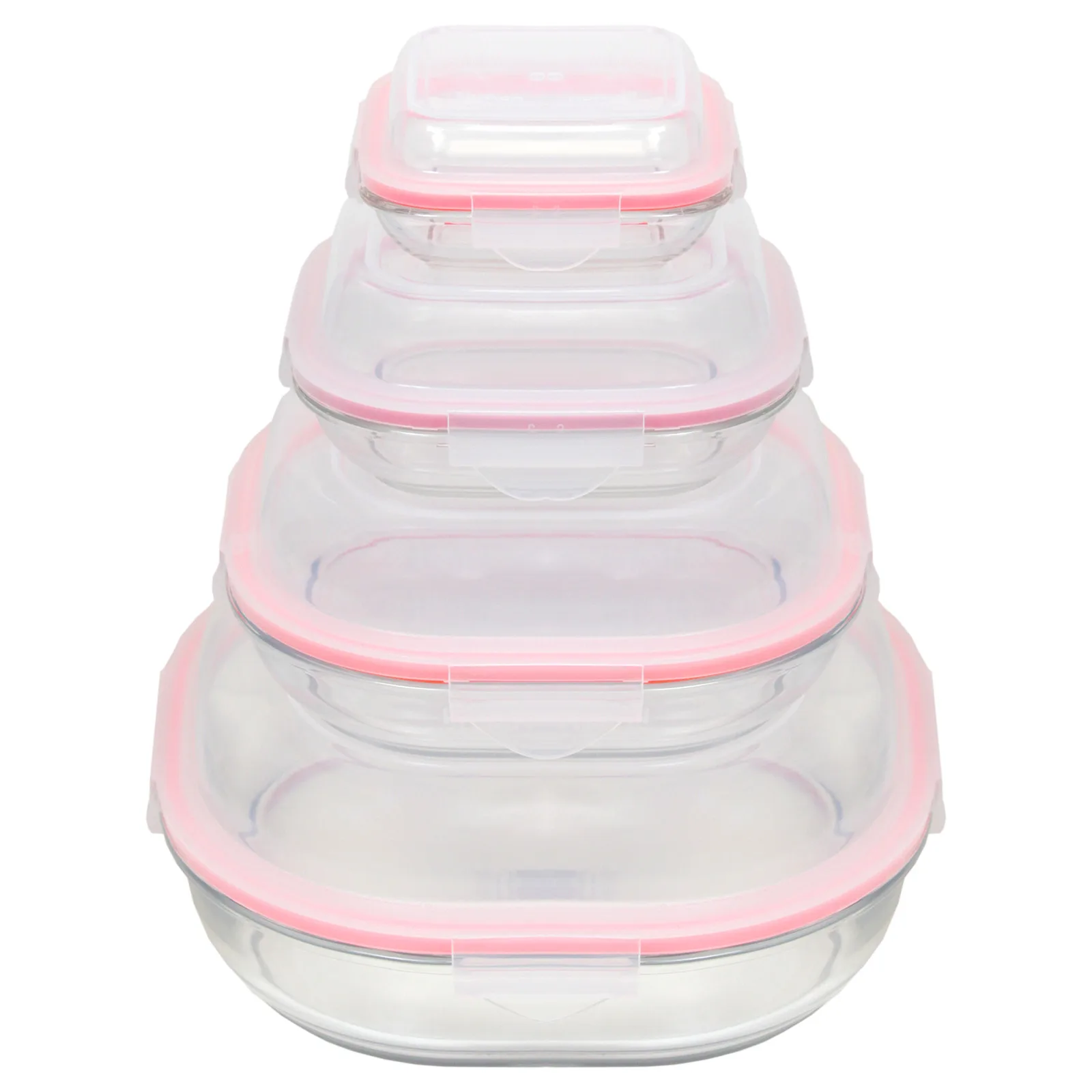 ظرف نگهدارنده لیمون مدل GLASS CONTAINER مجموعه 4 عددی