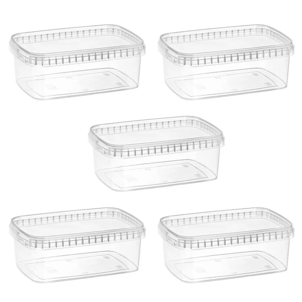 ظرف نگهدارنده طب پلاستیک مدل 1200C بسته 5 عددی