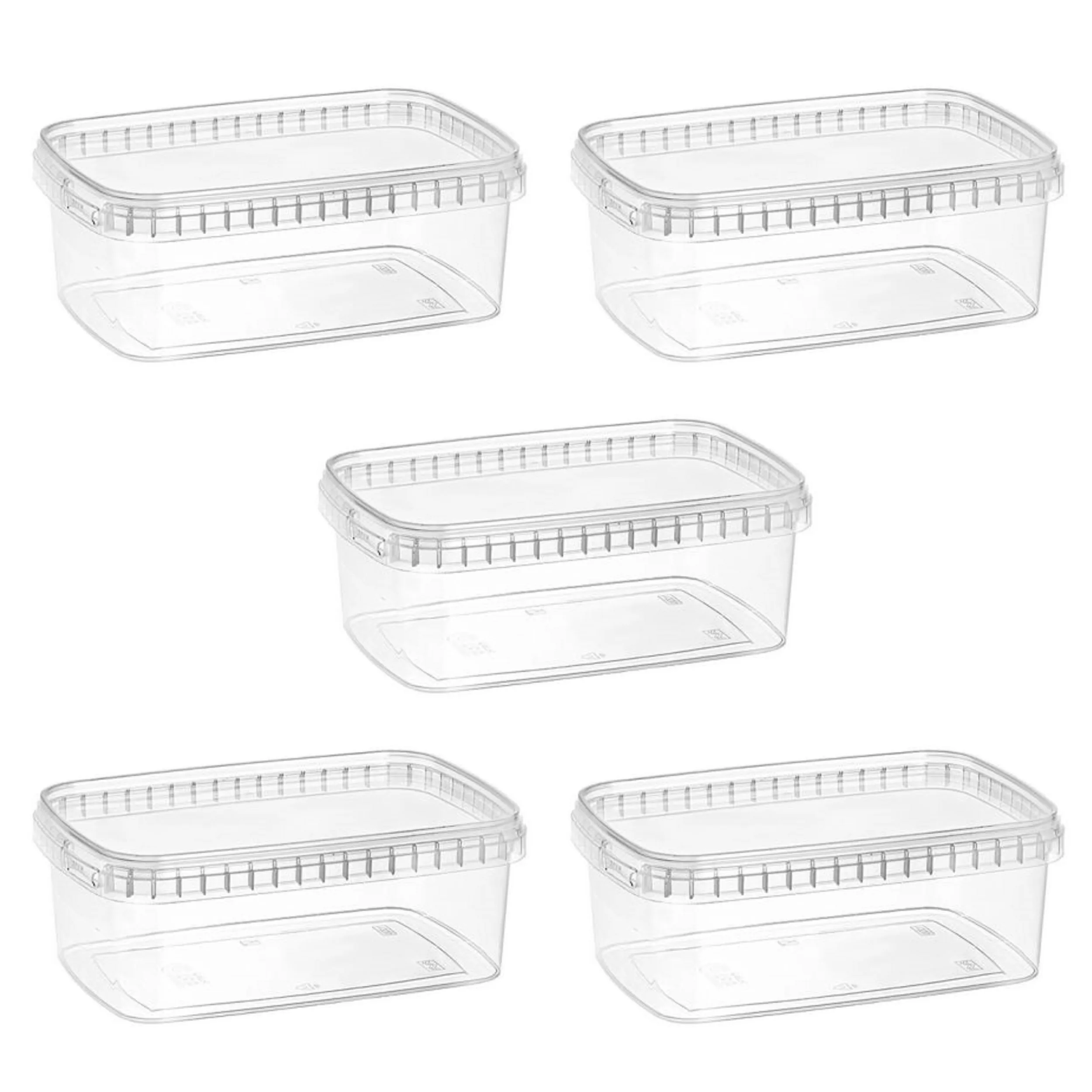 ظرف نگهدارنده طب پلاستیک مدل 1200C بسته 5 عددی