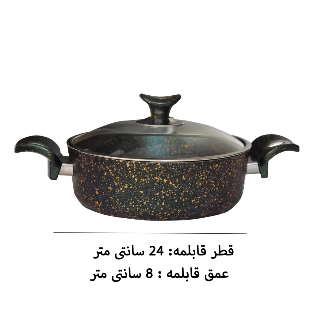 سرویس قابلمه و تابه گرانیت 5 پارچه لینس مدل Naz