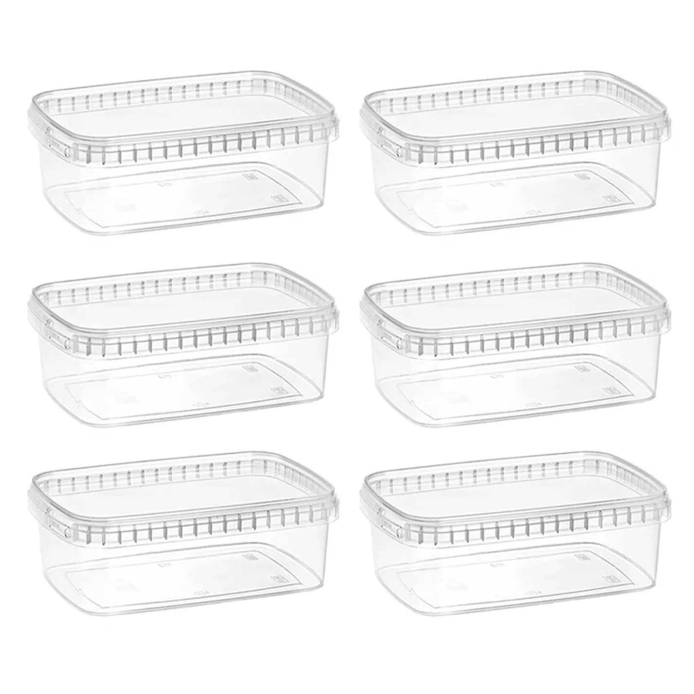 ظرف نگهدارنده مدل 1000cc بسته 6 عددی