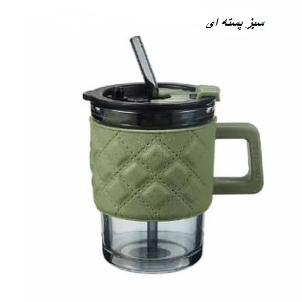 ماگ مدل چرمی طرح لوزی