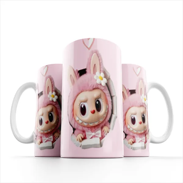 ماگ مدل عروسکی طرح لابوبو کد 1334