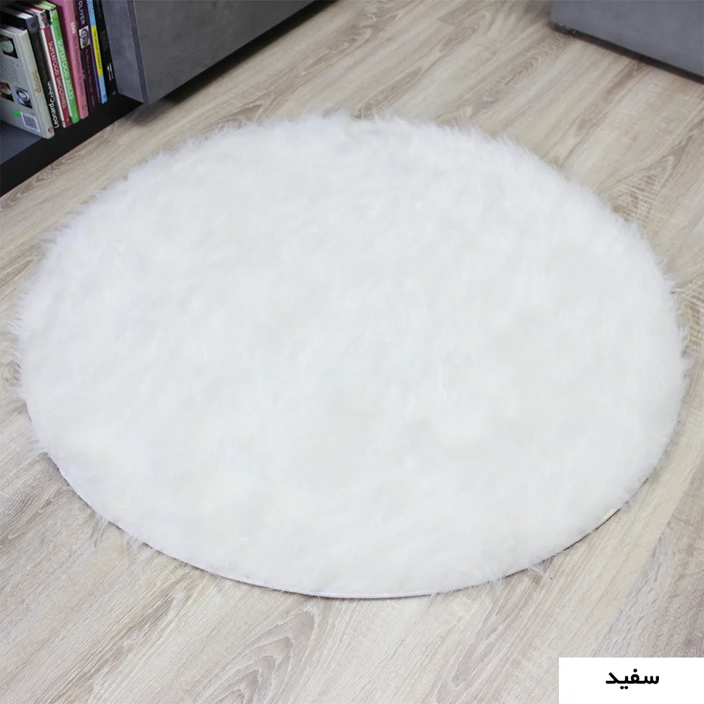 پادری شاران هوم طرح خز فانتزی مدل اسفنج دار سایز 100×100 سانتی متر