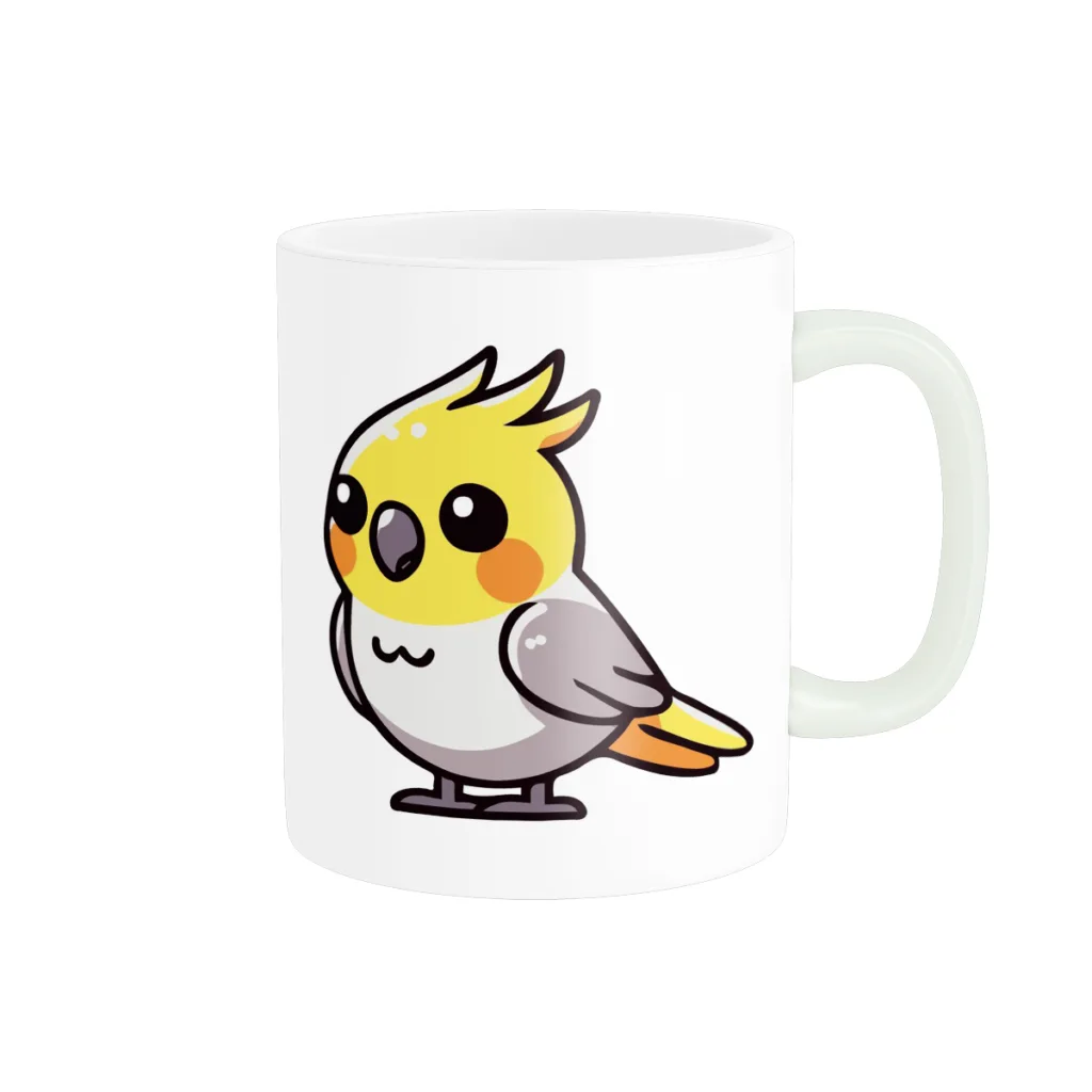 ماگ پاد آفرین مدل فانتزی طرح پرنده عروس هلندی کد p11171