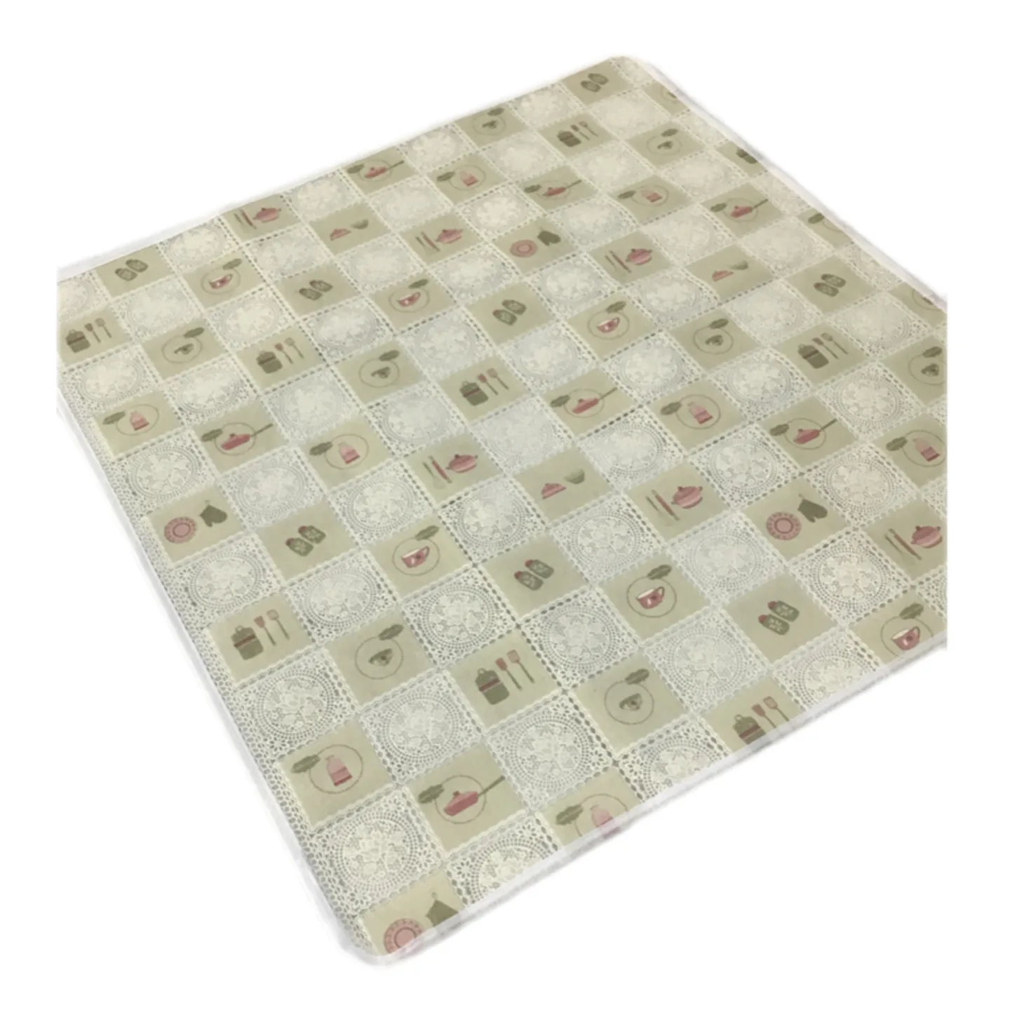 سفره 14 نفره مدل رویال طرح گیپور سایز 300×140 سانتی متر