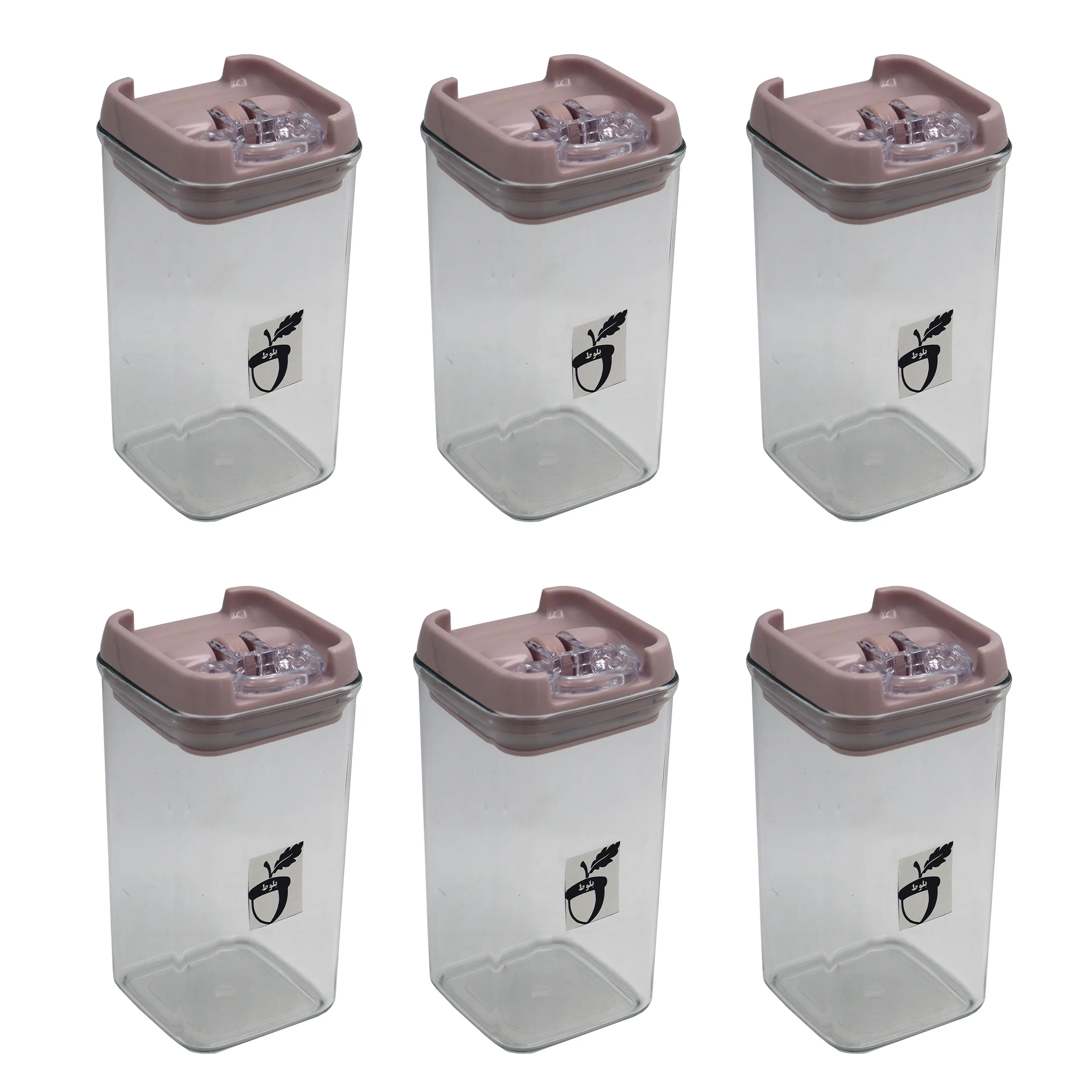 ست جای ادویه 6 پارچه مدل بلوط کد YP-SIZE1-500ML