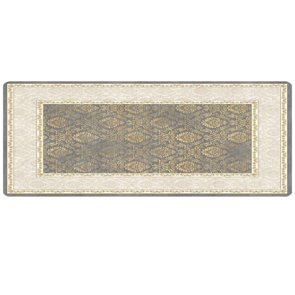 پادری مدل جلو سینکی طرح گل داماسک L46_265 سایز 46×109 سانتی متر