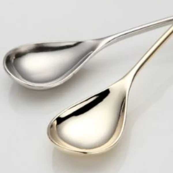 قاشق چای خوری مدل گلبرگ بسته دو عددی