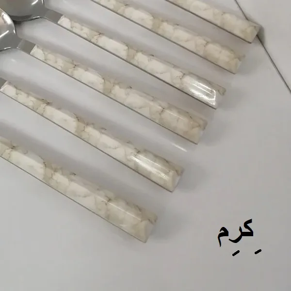 سرویس قاشق و چنگال 12 پارچه 6 نفره ام جی مدل ماربل