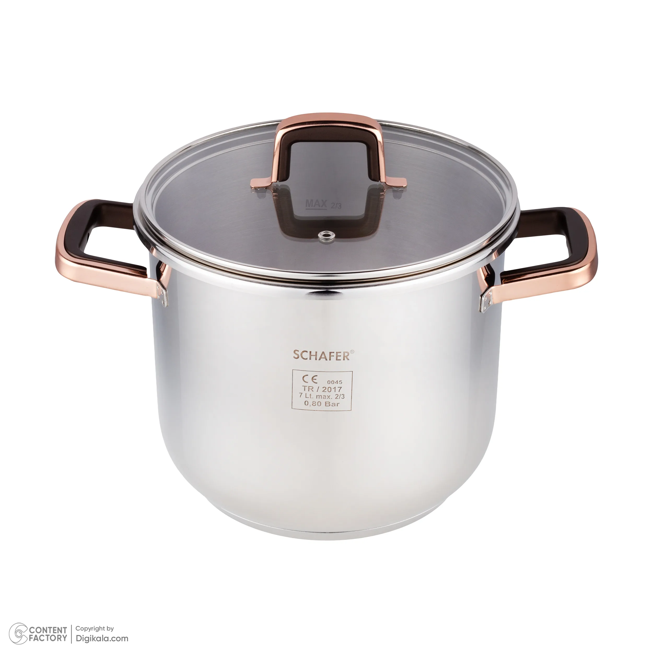 سرویس پخت و پز 18 پارچه شفر مدل compact bronz