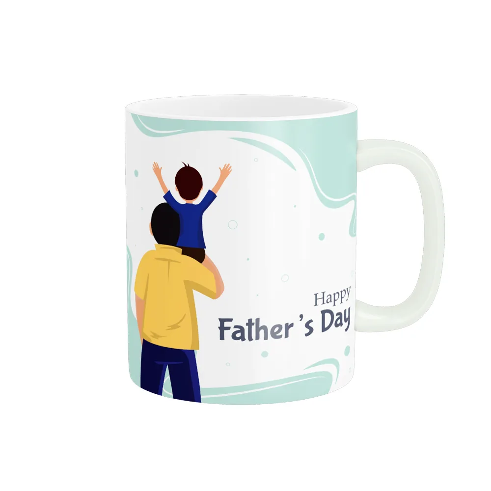 ماگ پادآفرین مدل روز پدر روز مرد طرح روز پدر مبارک کد p2852