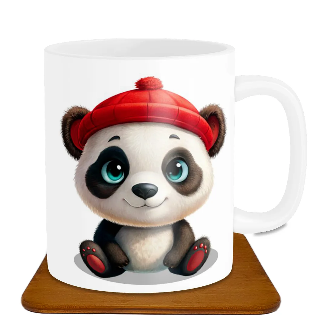 ماگ ساده سرامیکی مدل SF1004 به همراه زیرلیوانی