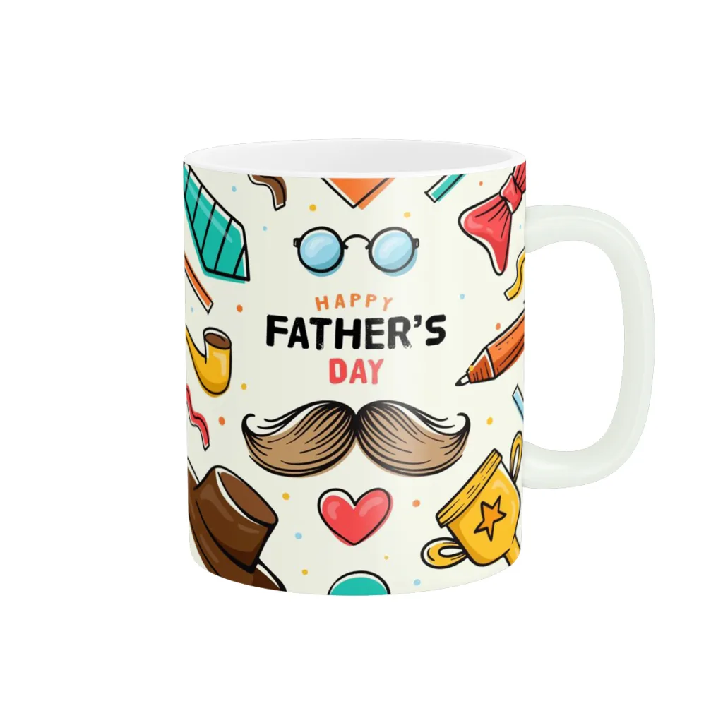 ماگ پادآفرین مدل روز پدر روز مرد طرح روز پدر مبارک کد p3141