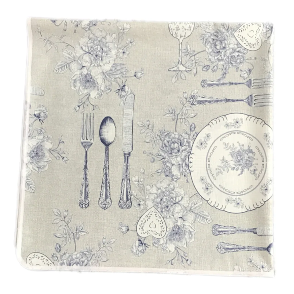 سفره 4 نفره مدل ماژستیک طرح 2 رو سایز 100×100 سانتی متر کد 05