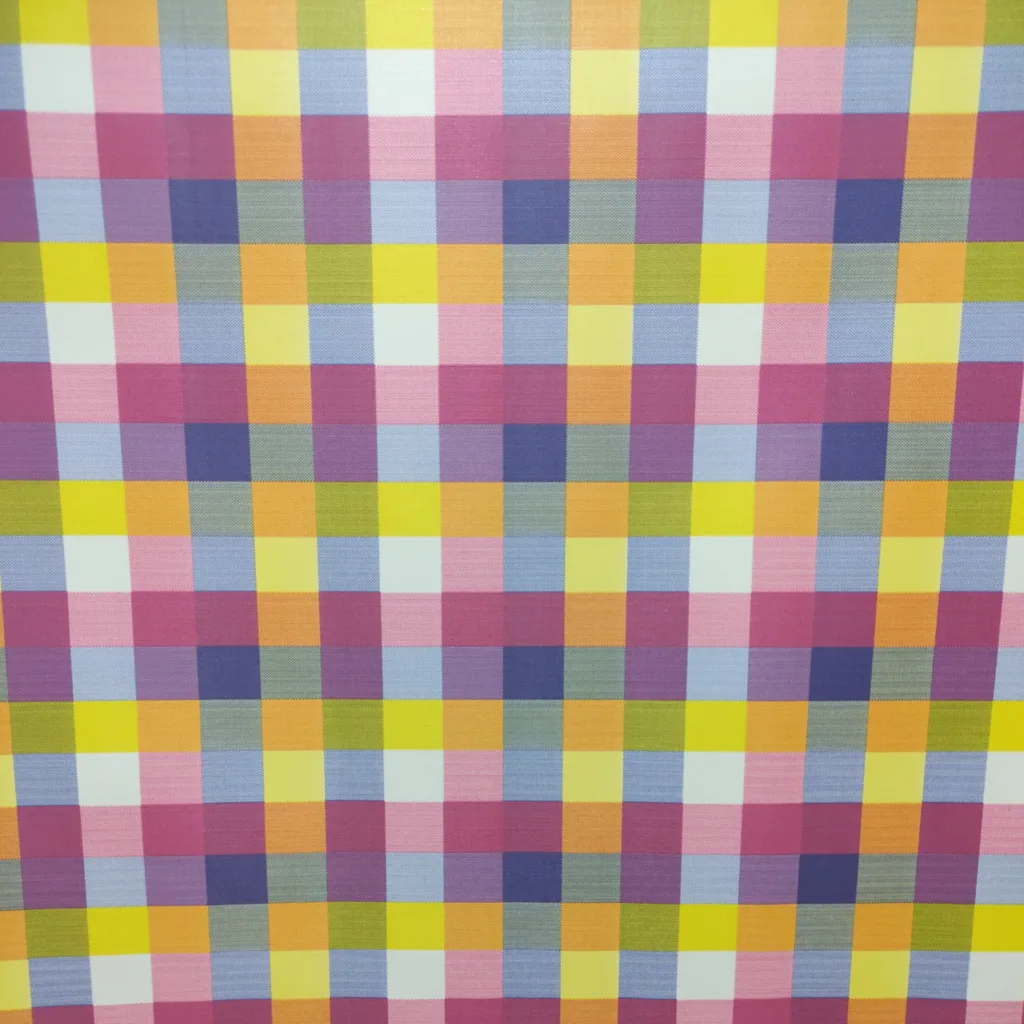 سفره 12 نفره مدل آیسو 4 طرح خونه رنگی پشت نخی