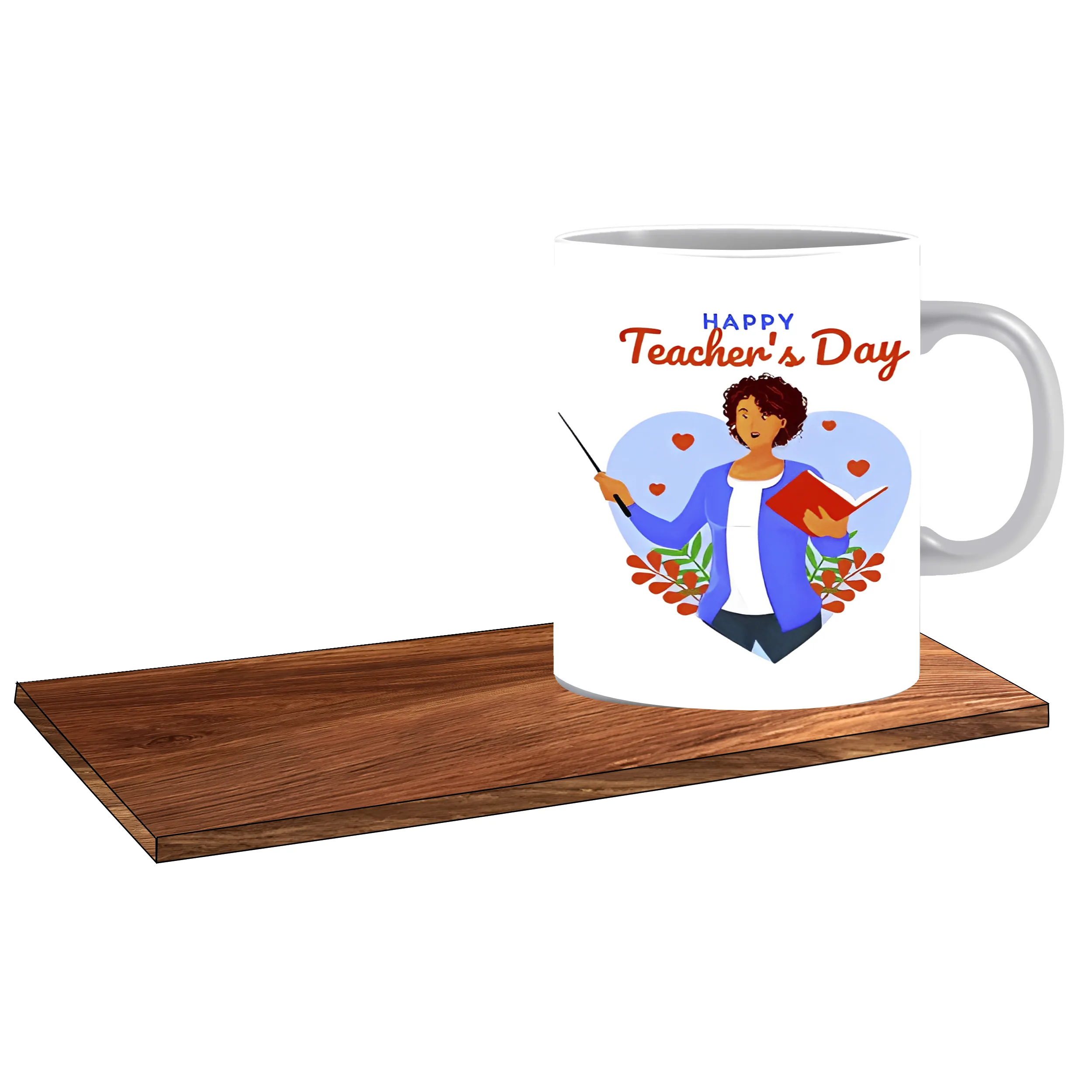 ماگ ال ایکس پی مدل کادو روز معلم برای زبان کد 448 به همراه زیر لیوانی