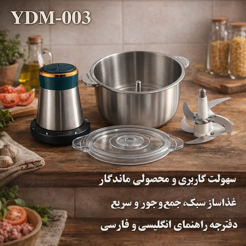 خردکن 3000 میلی‌لیتر کد YDM-003