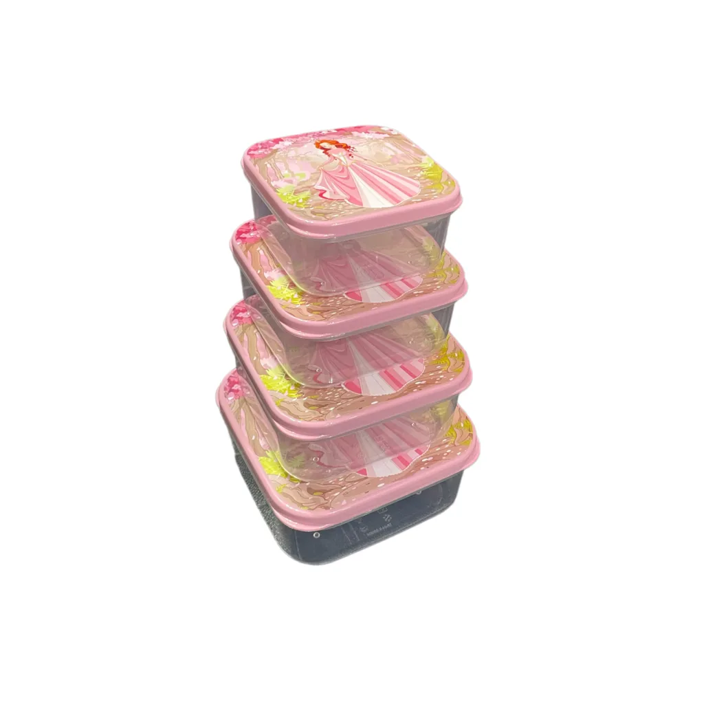 ظرف نگهدارنده هوبی لایف مدل Funbox کد 020979 بسته 4 عددی