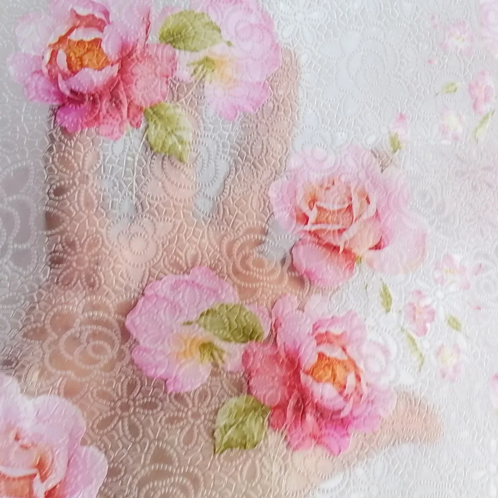 سفره 4 نفره طرح گل رز کد rozso11