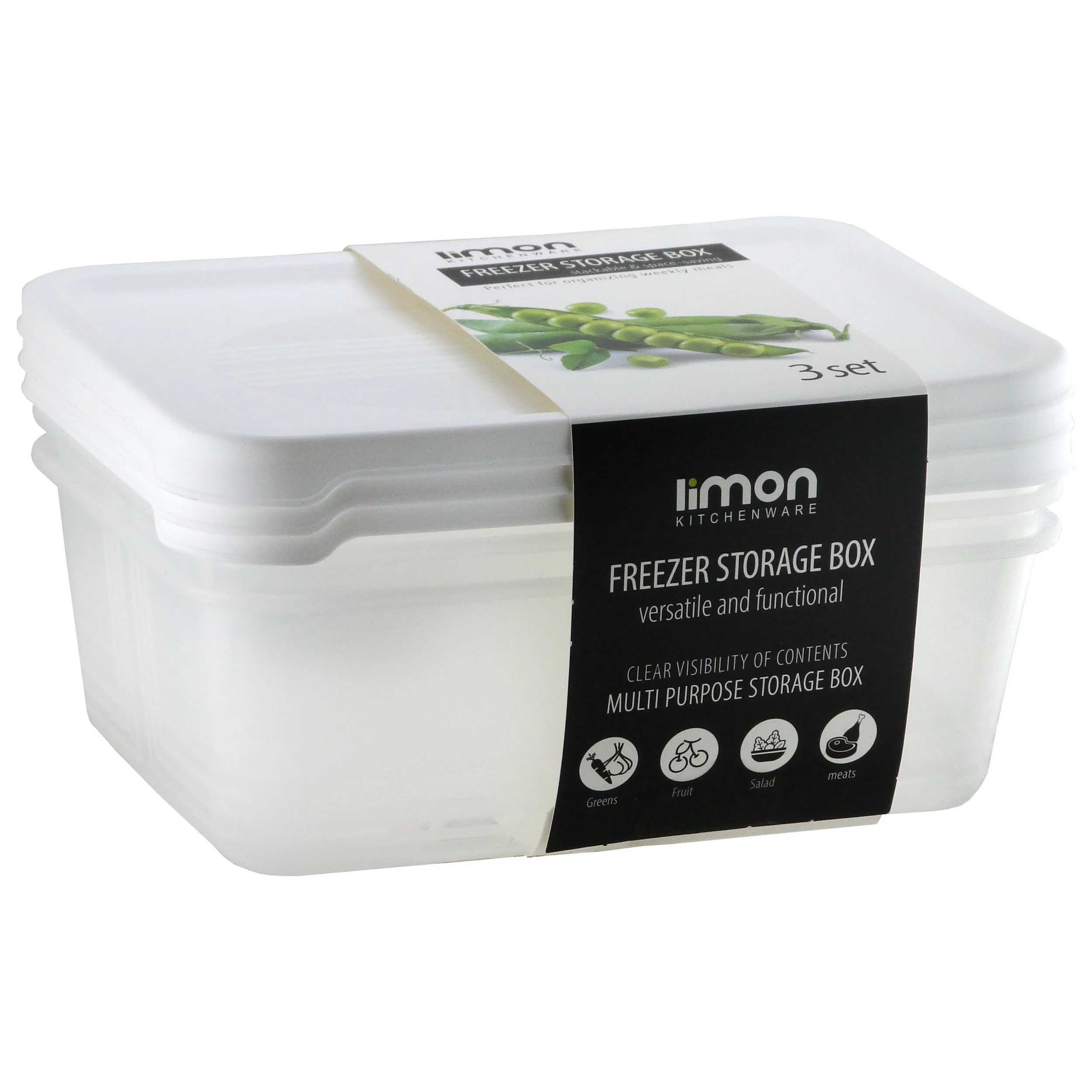 ظرف نگهدارنده لیمون مدل چندکاره MP-1300cc مجموعه سه عددی