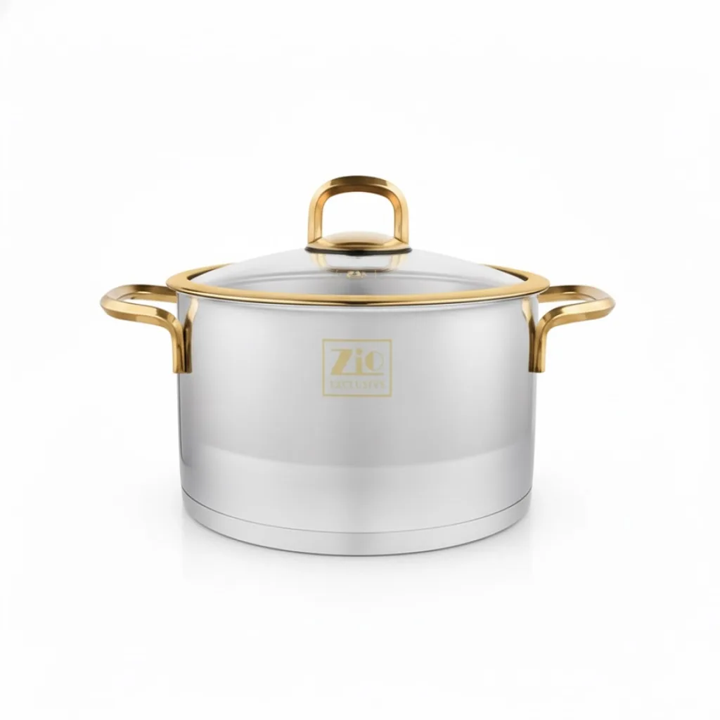 سرویس قابلمه استیل ۶ پارچه بازرگانی زیو مدل ZCS-1300