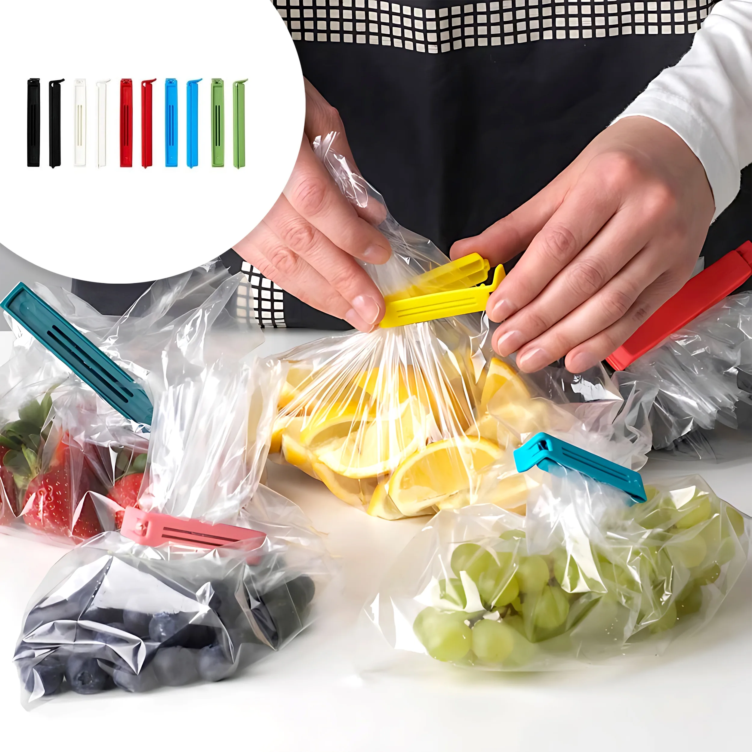 گیره کیسه مدل Bevara2 مجموعه 10 عددی