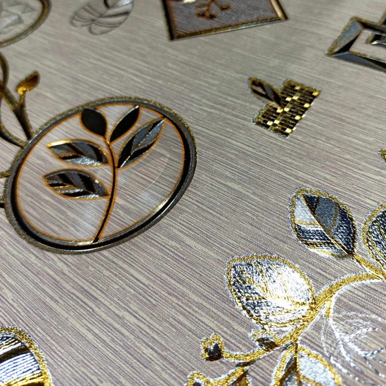 سفره 12 نفره مدل پشت نخی گلد کد A100-T300